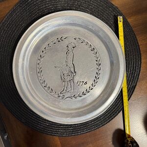 York Metalcrafters Vintage 1776 Liberty Drummer Boy 11 inch Pewter Plate